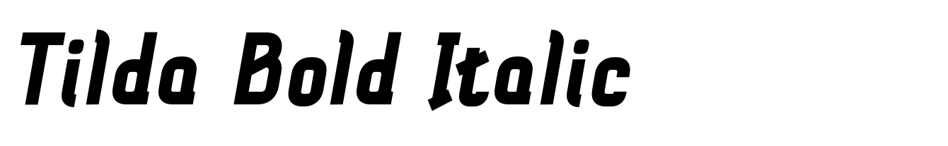 Tilda Bold Italic